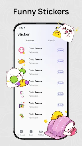 Emoji Font Keyboard: YoKey screenshot 3
