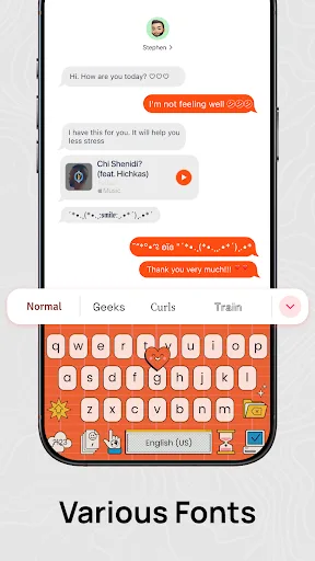 Emoji Font Keyboard: YoKey screenshot 5