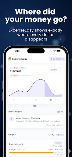 Expense Easy: AI Money Tracker screenshot 1
