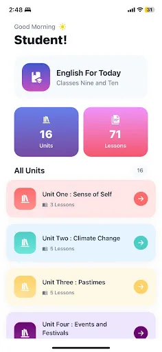 English for Today Classes 9-10 screenshot 1