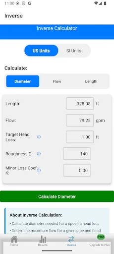 HydroCalc screenshot 2