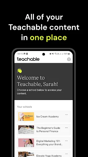 Teachable online courses screenshot 1