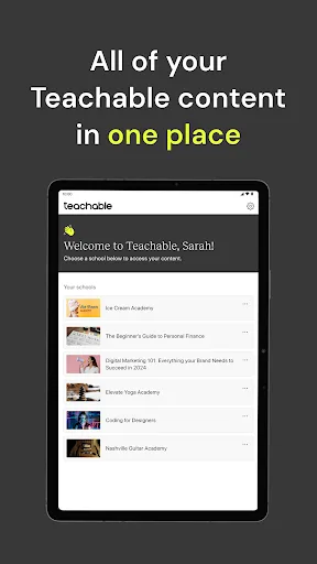 Teachable online courses screenshot 5