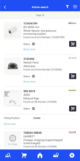 TecDoc Catalogue screenshot 2