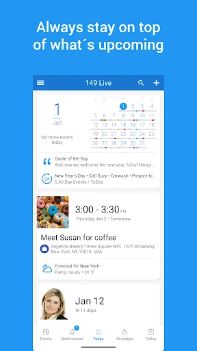 149 Live Calendar & ToDo List screenshot 1