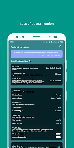 Hadith Widget screenshot 3
