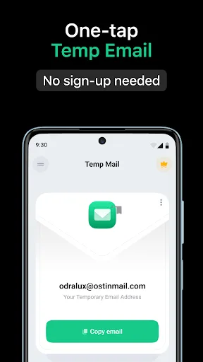 Temp Mail - Temporary Email screenshot 1