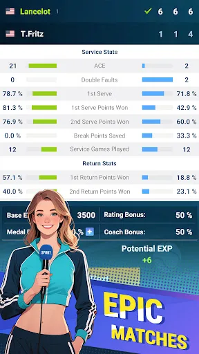 Tennis rising star screenshot 4