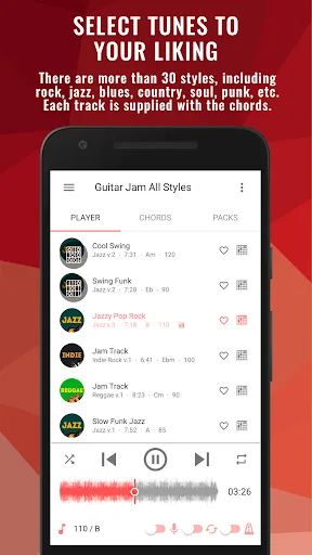 Backing Tracks Guitar Jam Pro screenshot 1