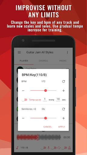 Backing Tracks Guitar Jam Pro screenshot 2