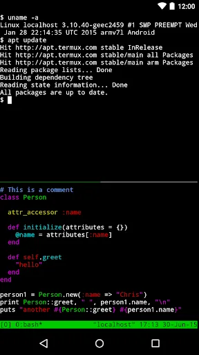 Termux screenshot 1