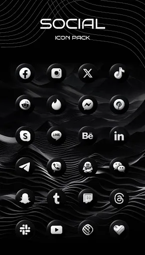 Luna Black Icon Pack screenshot 3