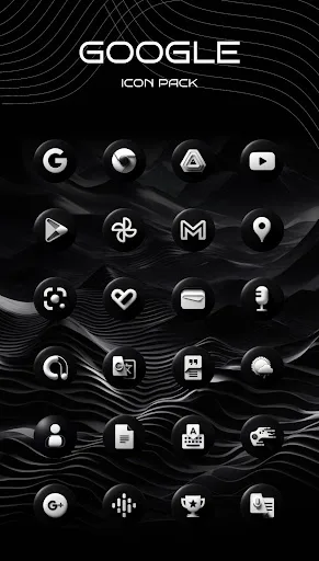 Luna Black Icon Pack screenshot 4