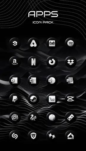 Luna Black Icon Pack screenshot 5
