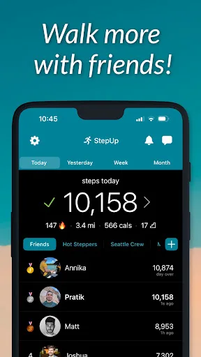 StepUp Pedometer Step Counter screenshot 1
