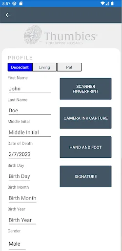 Thumbies Print Capture screenshot 2