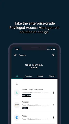 Delinea Secret Server Mobile screenshot 1