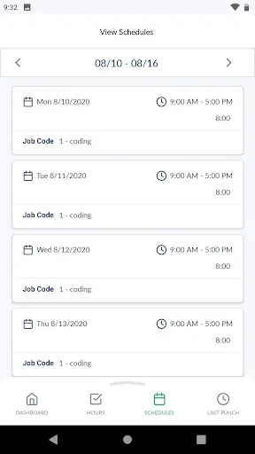 TimeClock Plus Clock screenshot 4