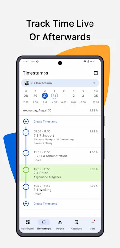 TimeTac - Work Hours Tracker screenshot 2