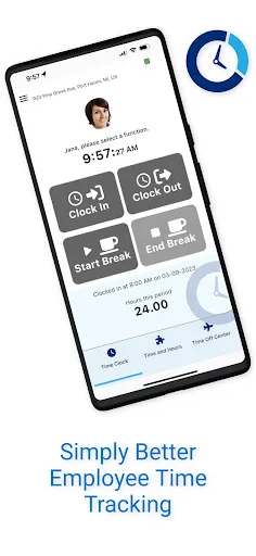 TimeTrakGO Employee Time Clock screenshot 1