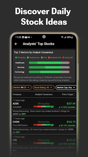 TipRanks Stock Market Analysis screenshot 5