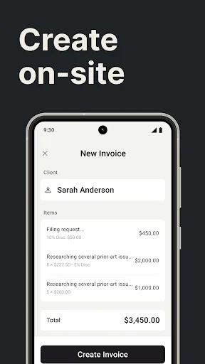 Invoice Maker Tofu & Receipts screenshot 2
