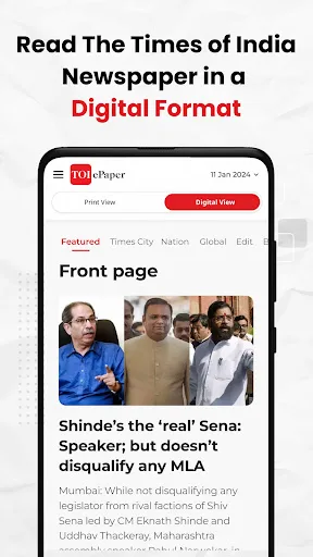 Times Of India Newspaper App screenshot 2
