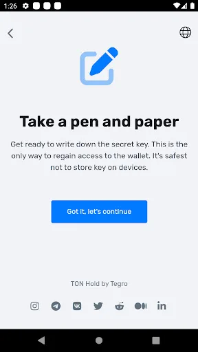TON Hold — Toncoin Wallet screenshot 1