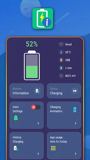 Battery status viewer screenshot 1