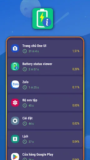 Battery status viewer screenshot 5