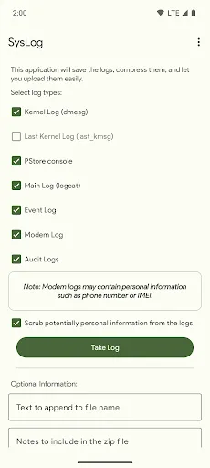 SysLog screenshot 1