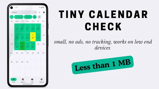 Tiny Calendar Check screenshot 1