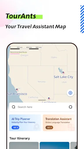 Tourants Travel Planner screenshot 1