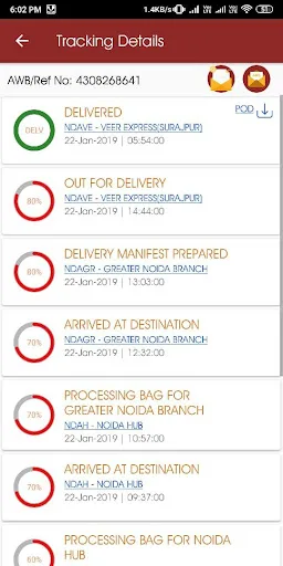 Trackon Couriers screenshot 4