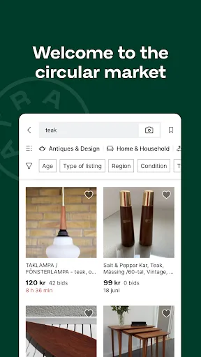 Tradera – buy & sell screenshot 1