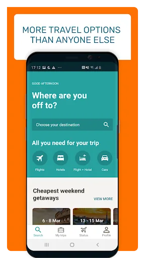 Travellink: Flights & hotels screenshot 1