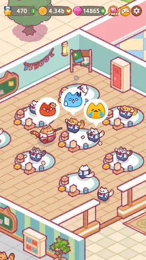 Cat School : Idle Cute Tycoon screenshot 2