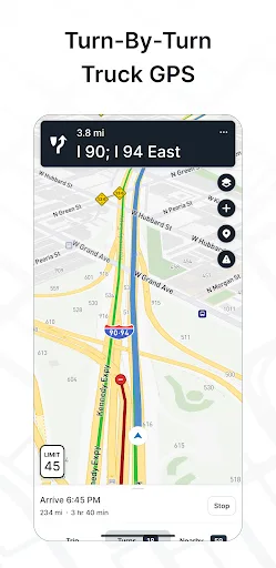 TruckMap - Truck GPS Routes screenshot 1