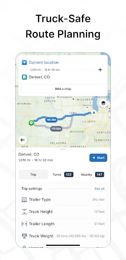 TruckMap - Truck GPS Routes screenshot 2