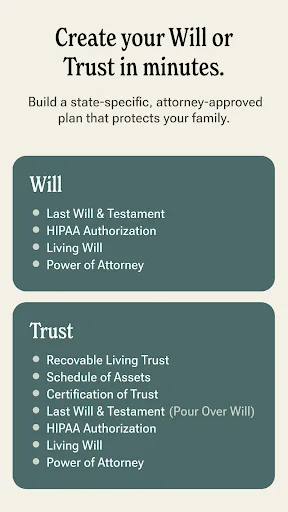 Trust & Will: Estate Planning screenshot 1