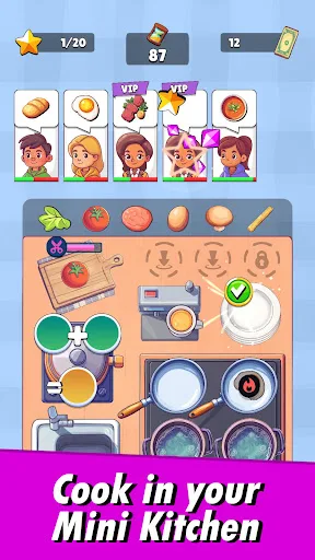 Mini Kitchen Chef: Cooking Sim screenshot 1