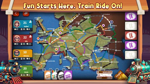 Ride On Europe: Tabletop Game screenshot 2