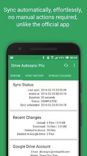 Autosync for Google Drive screenshot 2