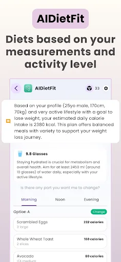 AIDietFit: Weight Loss & Diet screenshot 2