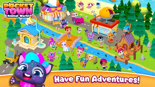 Pocket Town - Animal World screenshot 1