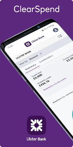 Ulster Bank NI ClearSpend screenshot 1