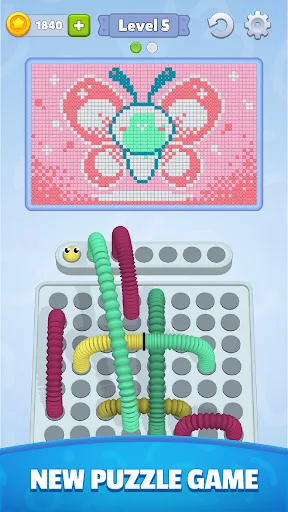 Wiggle Tangle - Thread Puzzle screenshot 1