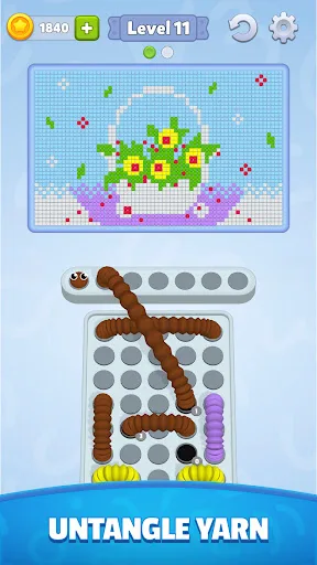 Wiggle Tangle - Thread Puzzle screenshot 2