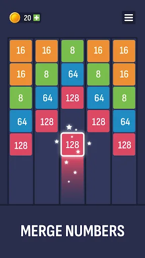 X2 Puzzle: Number Merge 2048 screenshot 1