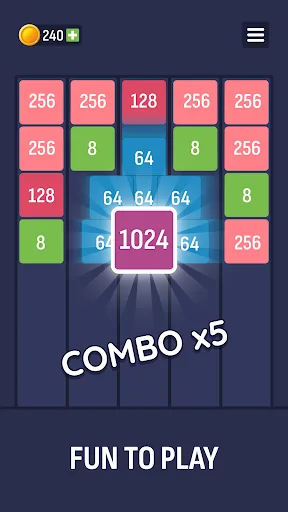 X2 Puzzle: Number Merge 2048 screenshot 5